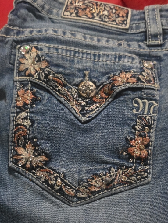 Miss Me Denim - Miss Me Light Blue Bootcut Jeans with Floral Embroidered Back Pocket